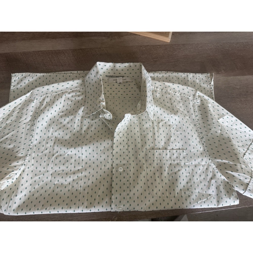 Marc Jacobs Men's Short-Sleeve Geometric Print Button-Up Shirt – Size Medium